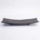 Mino Craft Rectangular Plate 31.5x10cm Black  6/36