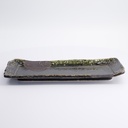 Mino Craft Rectangular Plate 33.6x14cm Green 3/24