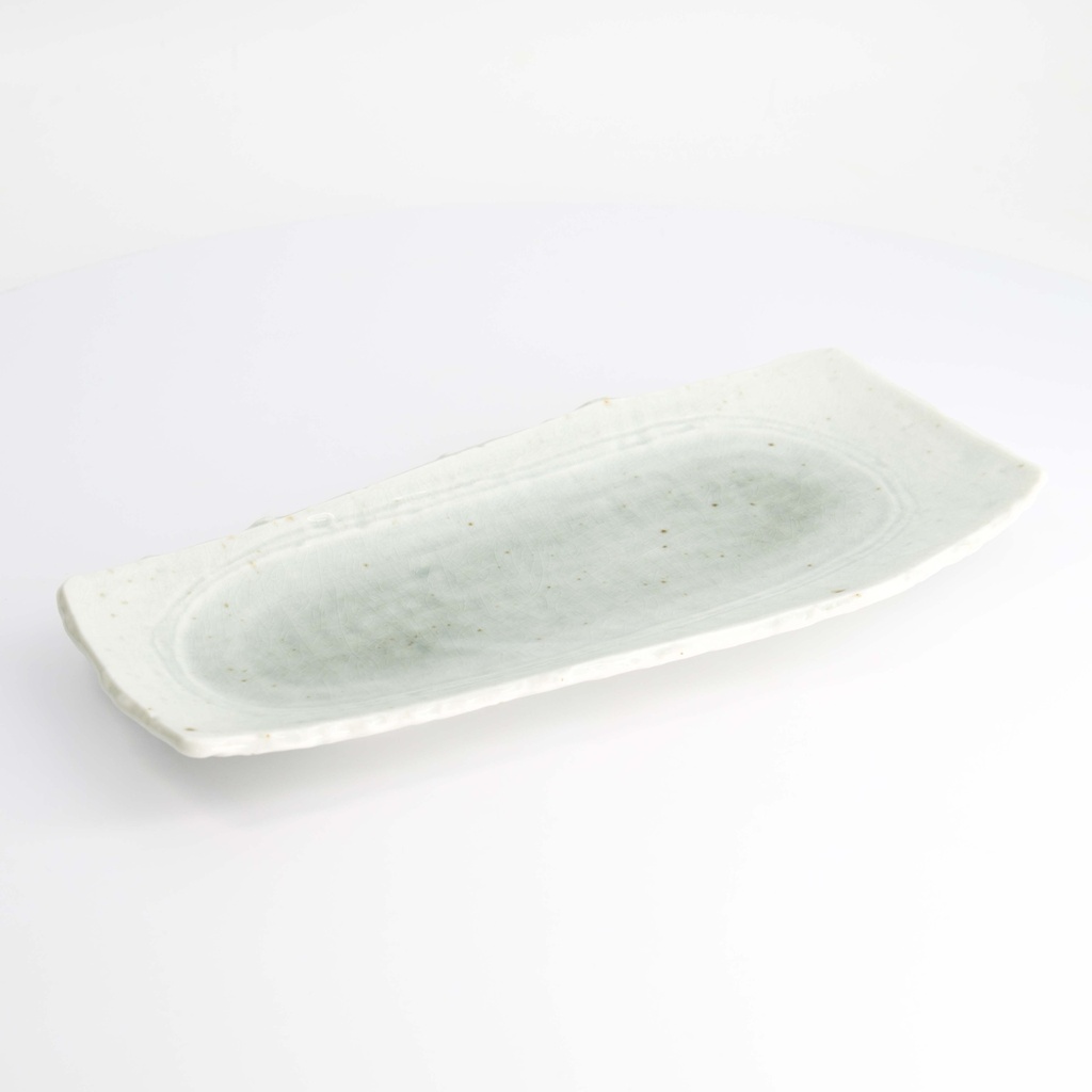 Mino Craft Rectangular Plate 32.4x16cm White 3/24