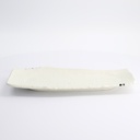 Mino Craft Rectangular Plate 32.4x16cm White 3/24