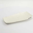 Mino Craft Rectangular Plate 32.4x16cm White 3/24