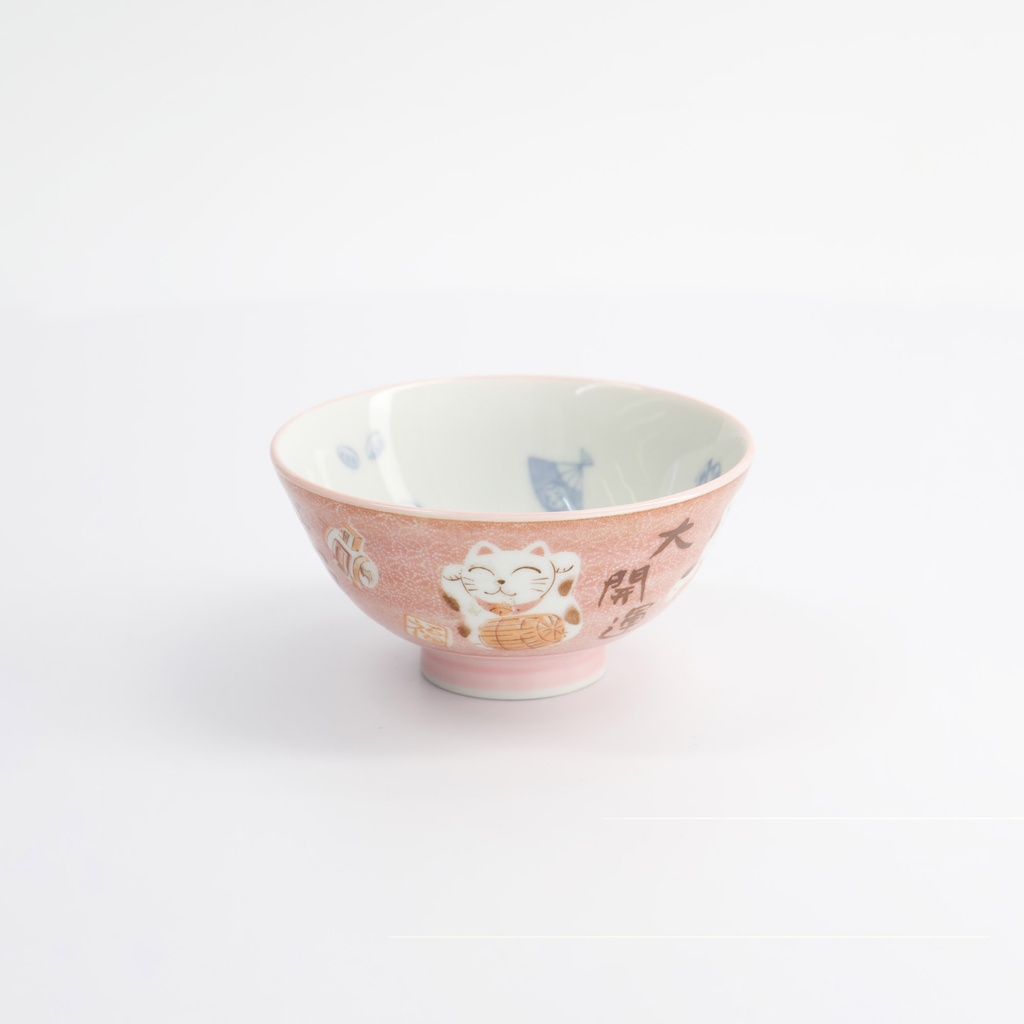 Kawaii Rice Bowls 11.3x5.8cm 300ml Bowl Cat Neko Pink HR40/4 5/80