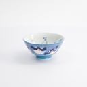 Kawaii Rice Bowls 11.3x5.8cm 300ml Blowfish Blue HR40/6 5/80