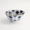 Mixed Bowls 14.8x6.8cm 550ml BL/WH HB-7112 6/48