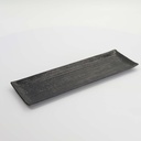 Mino Craft Rectangular Plate 33.2x10.5cm Black  5/40