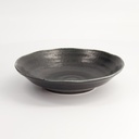Onyx Noir Shallow Bowl 20.6x4.1cm 550ml YW-7214/BK 6/48