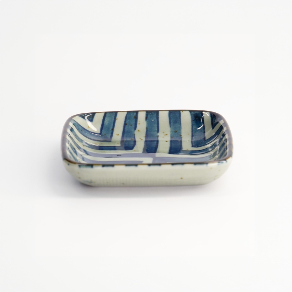 Sauce Dish Square 9x1.6cm Yokomino Blue HB-5851/A  12/192