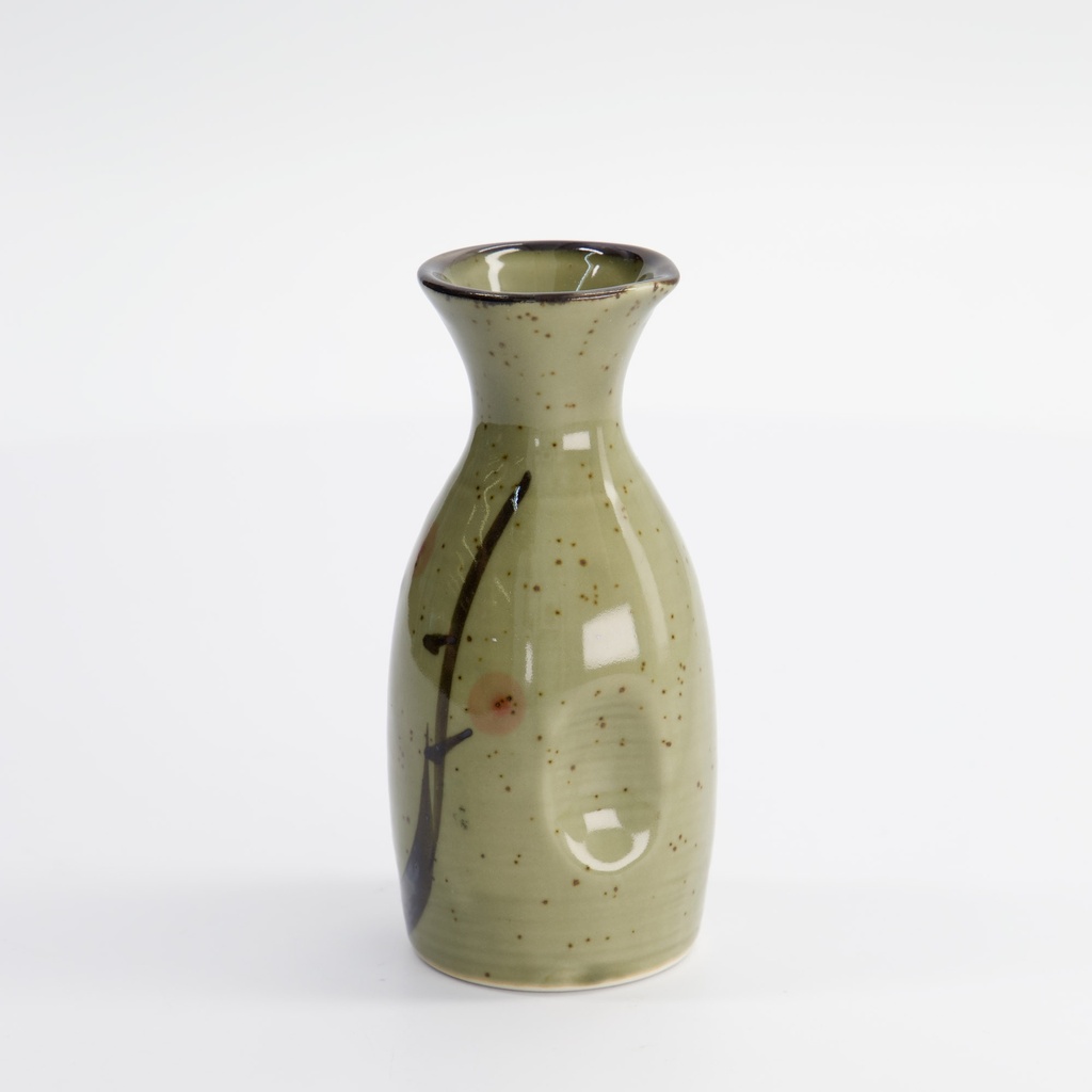 Sake Bottle 5.5x12.7cm 140ml Green Sakura YW-5842 6/120