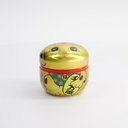 Tea Container S.S. 8.6x8.4cm 100gr Lucky Cat Gold 18SC1G 1/100