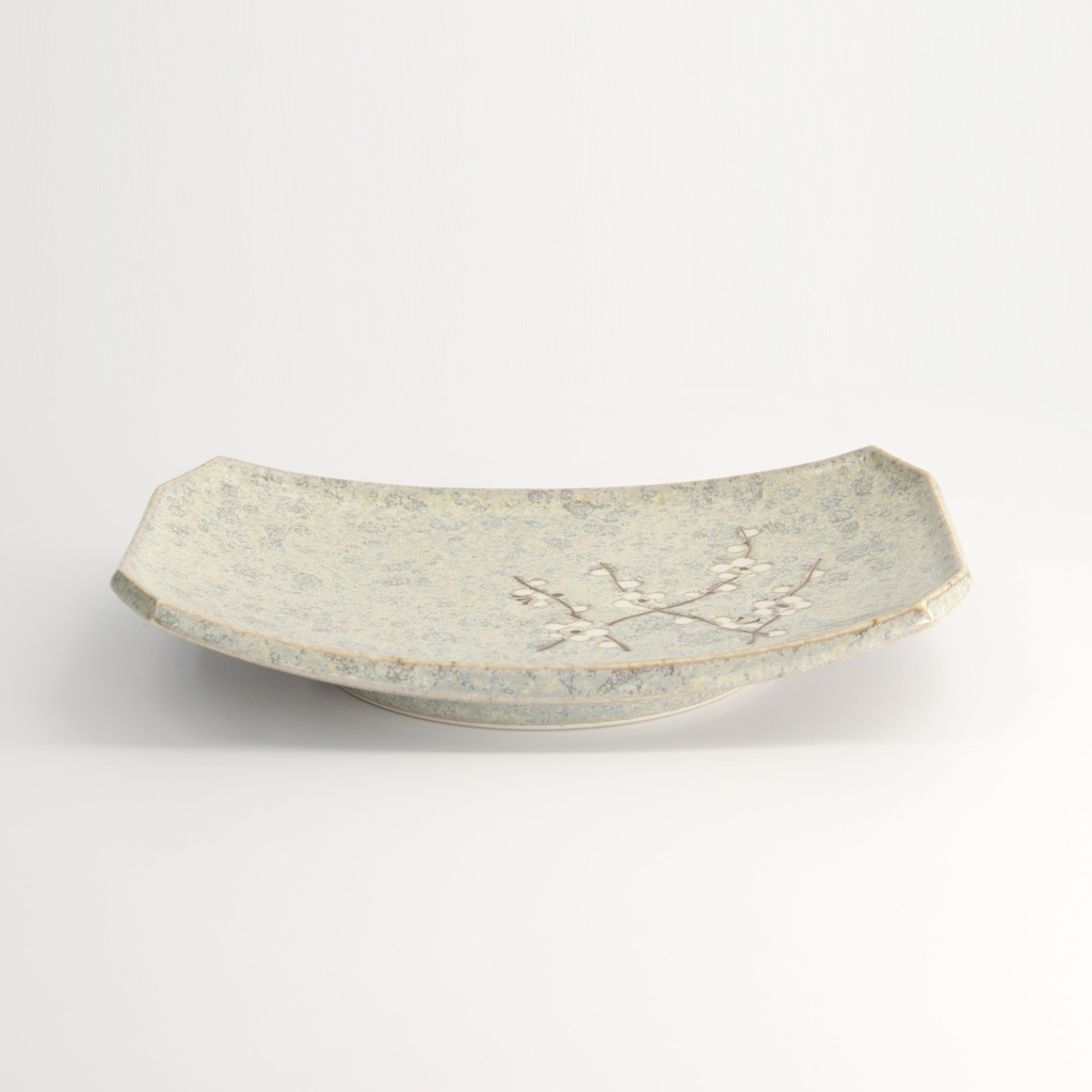 Grey Soshun Oblong Plate 22x14.5x2.3cm YT-9982 6/36