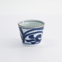Cup Straight Blue and White Japan Aisomon 8.3x6.5cm 180ml YW-9984/F 17842 12/144