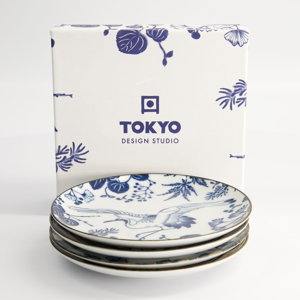 Flora Japonica Plate Giftset 16x2cm 4pcs TN-8042 1/18