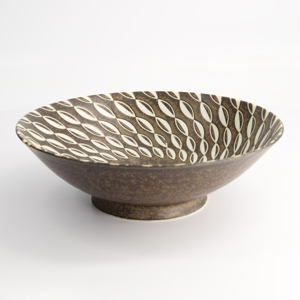 Mixed Bowls Ramen 25.4x7.8cm 1600ml Brown Iga Matte KA-8036/D 3/24