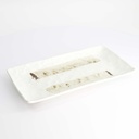 Mino Craft Rectangular Plate 31x17cm White 4/24
