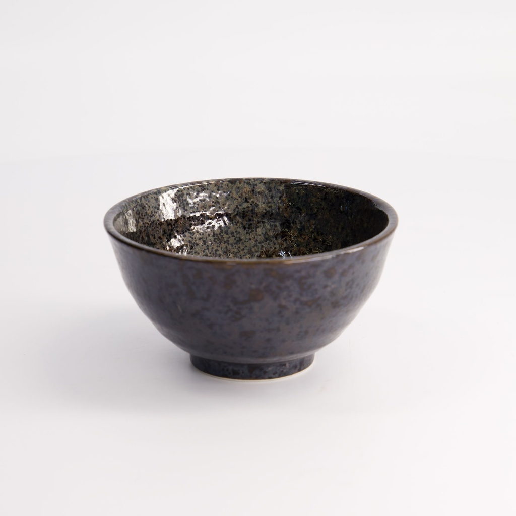 Minoyaki Eclipse White Rice Bowl 12x6.4cmh 320ml MS-8017/B 6/72