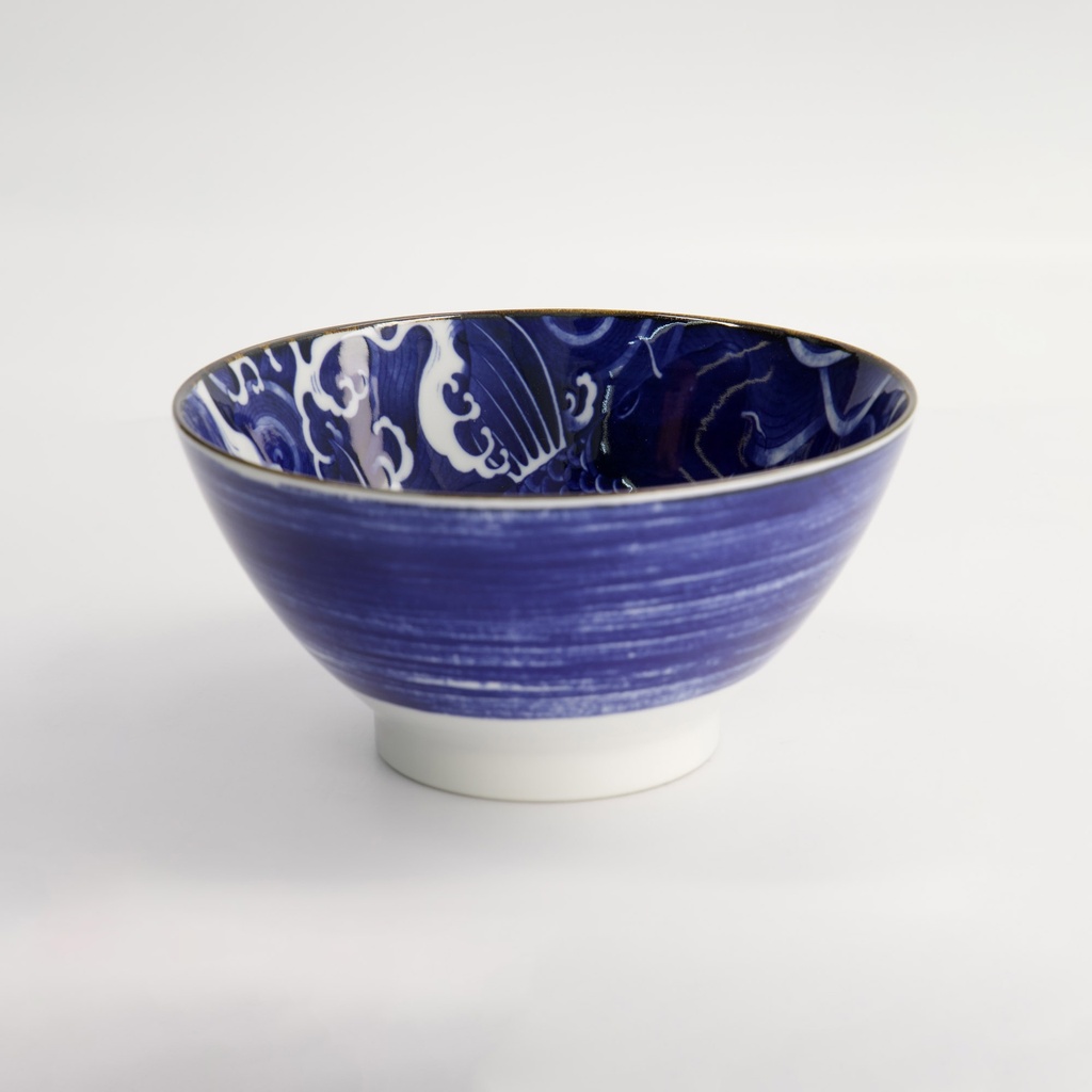 Japonism Carp Tendon Bowl 17.8x8.8cm 1000ml Blue YW-9101/BL 4/32