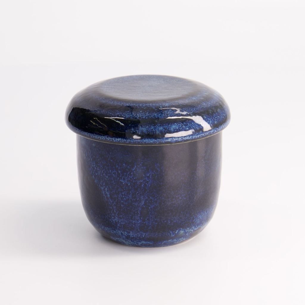 Cobalt Blue Chawanmushi Cup w/Lid 7.6x6.8cm 200ml YW-5591/CB  10/80