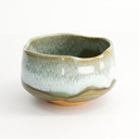 Matcha Bowl Green White 11.5x7.5cmh 500ml YW-7003/D 1/36