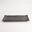 Mino Craft Rectangular Plate 23.8x15cm Black 5/40