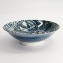 Japonism Crane Menbachi Bowl 25.2x7.7cm 1600ml Black 18688 3/24