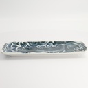 Japonism Carp Plate 28.5x14x2.5cm Black 6/48