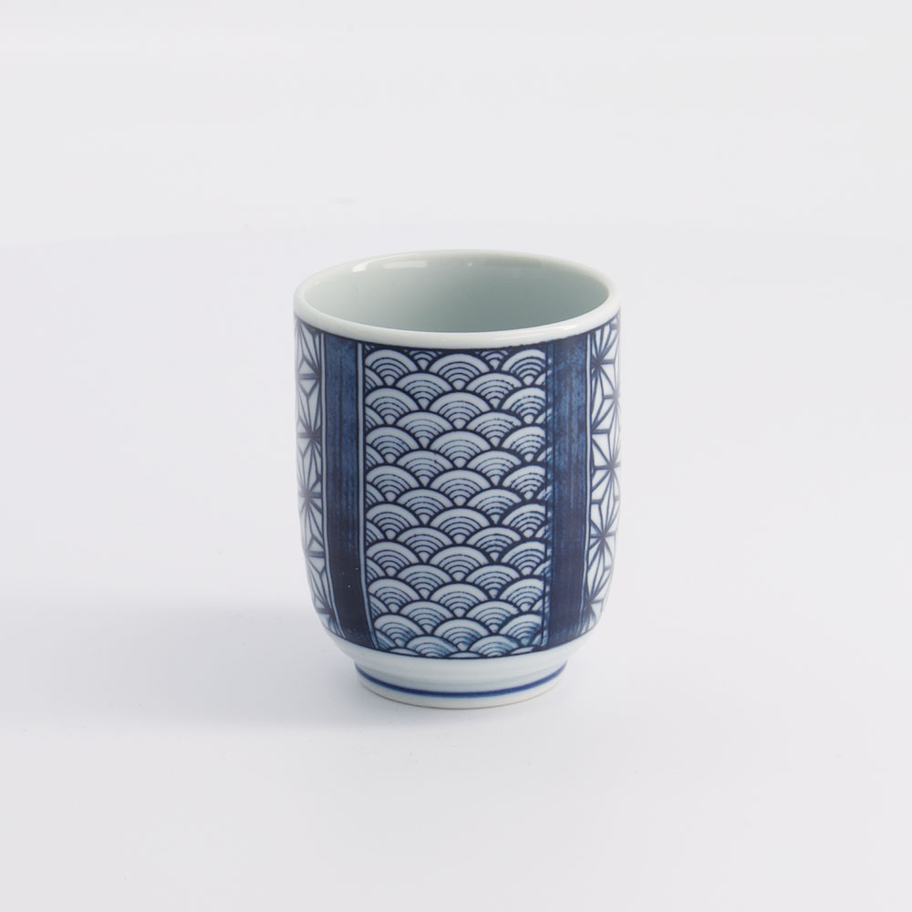 Cup 6.5x7.5cm 160ml Blue/White YW-17844/C 10/120