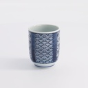 Cup 6.5x7.5cm 160ml Blue/White YW-17844/C 10/120