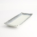 Shin Tokusa Plate 27.7x11.1x2.8cm FK-2122 6/48