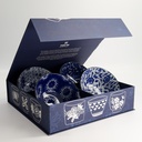 Mixed Bowls Giftset 4pcs 14.8x6.8cm 550ml Blue Designs 7B 22040 1/6