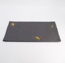 Mino Craft Rectangular Plate 55x28x2.5cm Black 1/12