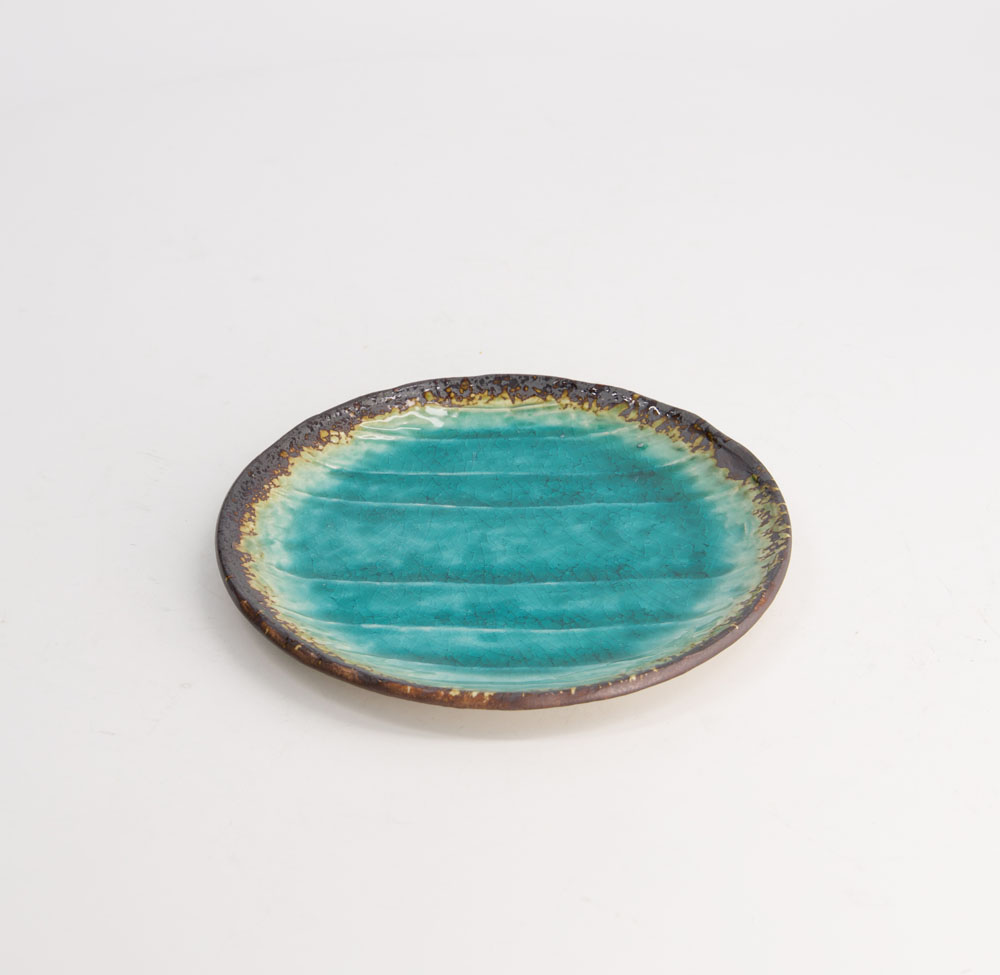 Yamasaku Plate 16.5x1.5cm Turquoise 21327 6/72