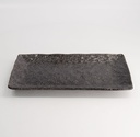 Mino Craft Rectangular Plate 31x16.5x3cm Black 4/24