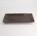 Mino Craft Rectangular Plate 31x16.5x3cm Brown 4/24