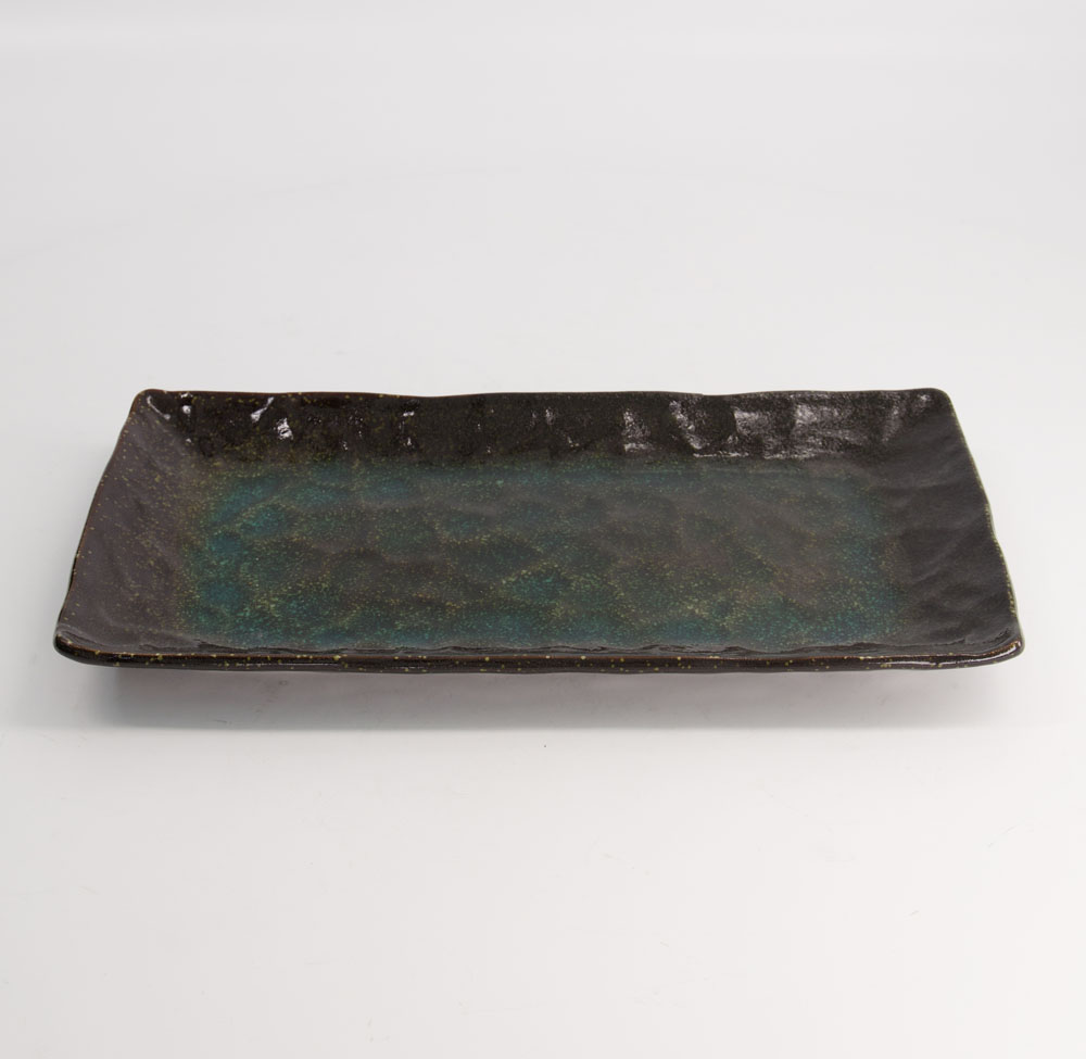 Mino Craft Rectangular Plate 31x16.5x3cm Blue 4/24