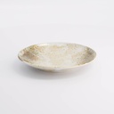 Yukishino Plate 16.7x2.5cm Br/Wh 21088 6/72