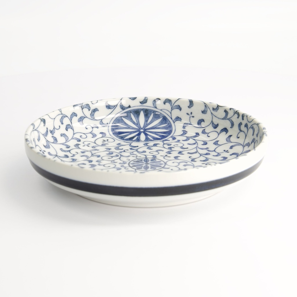 Wa Mixed Bowls Pasta Plate Marumon Sarasa 20x4.1cm 21506 4/32