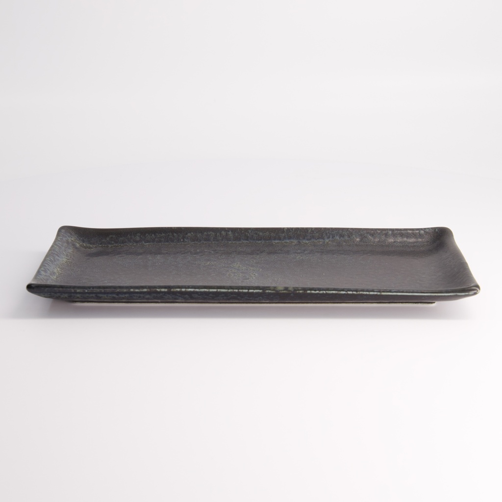 Onyx Noir Rect.Plate 28.5x12.5cm 21351 6/48