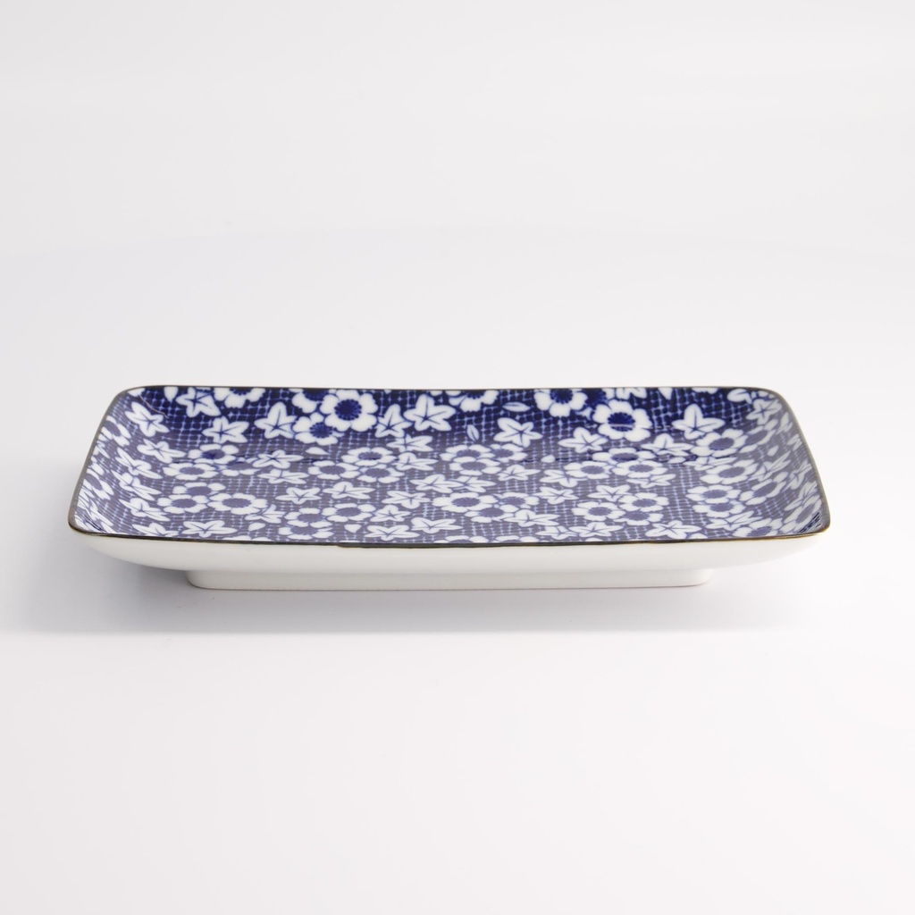 Mixed Plate 20.4x13cm Nunome Shunjyu B 21372 6/36