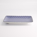 Mixed Plate 20.4x13cm Sashiko E 21375 6/36