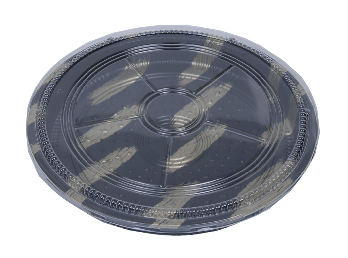 Kitchen Take-Away Plate+Lid 38x4cm Round HP-65 25/100