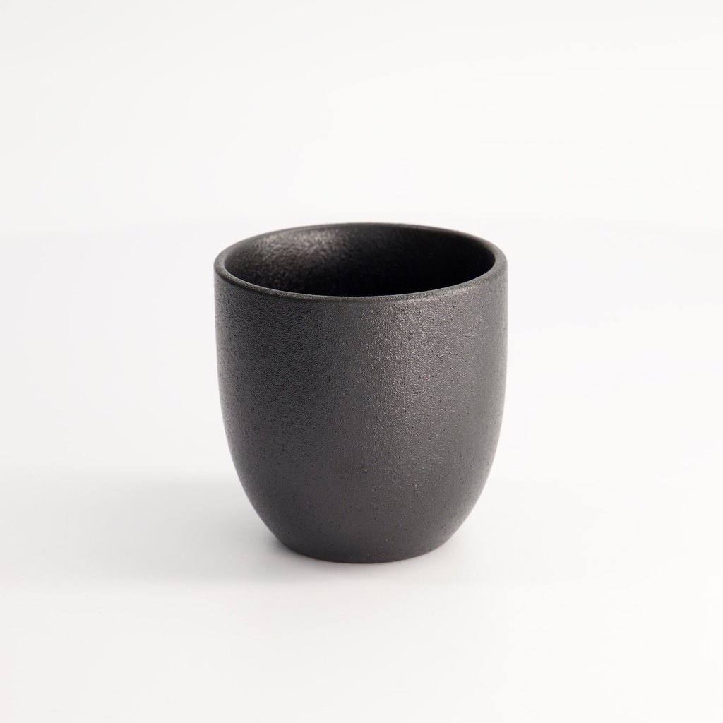 Yuzu Black Cup 7.8x8cm 220ml Matte Black A0523Y101 6/72