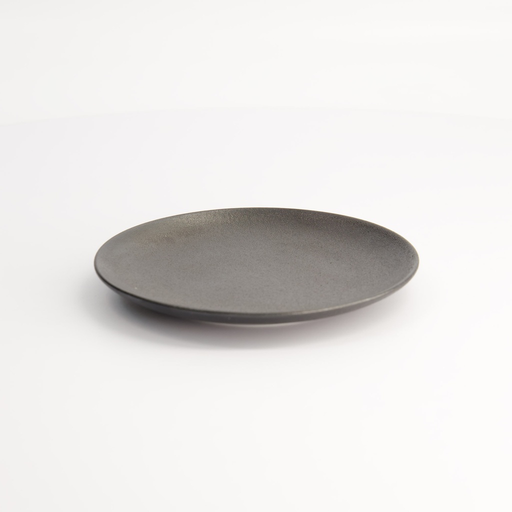 Yuzu Black Coupe Plate 15.2x1.7cm A0015Y101 6/96