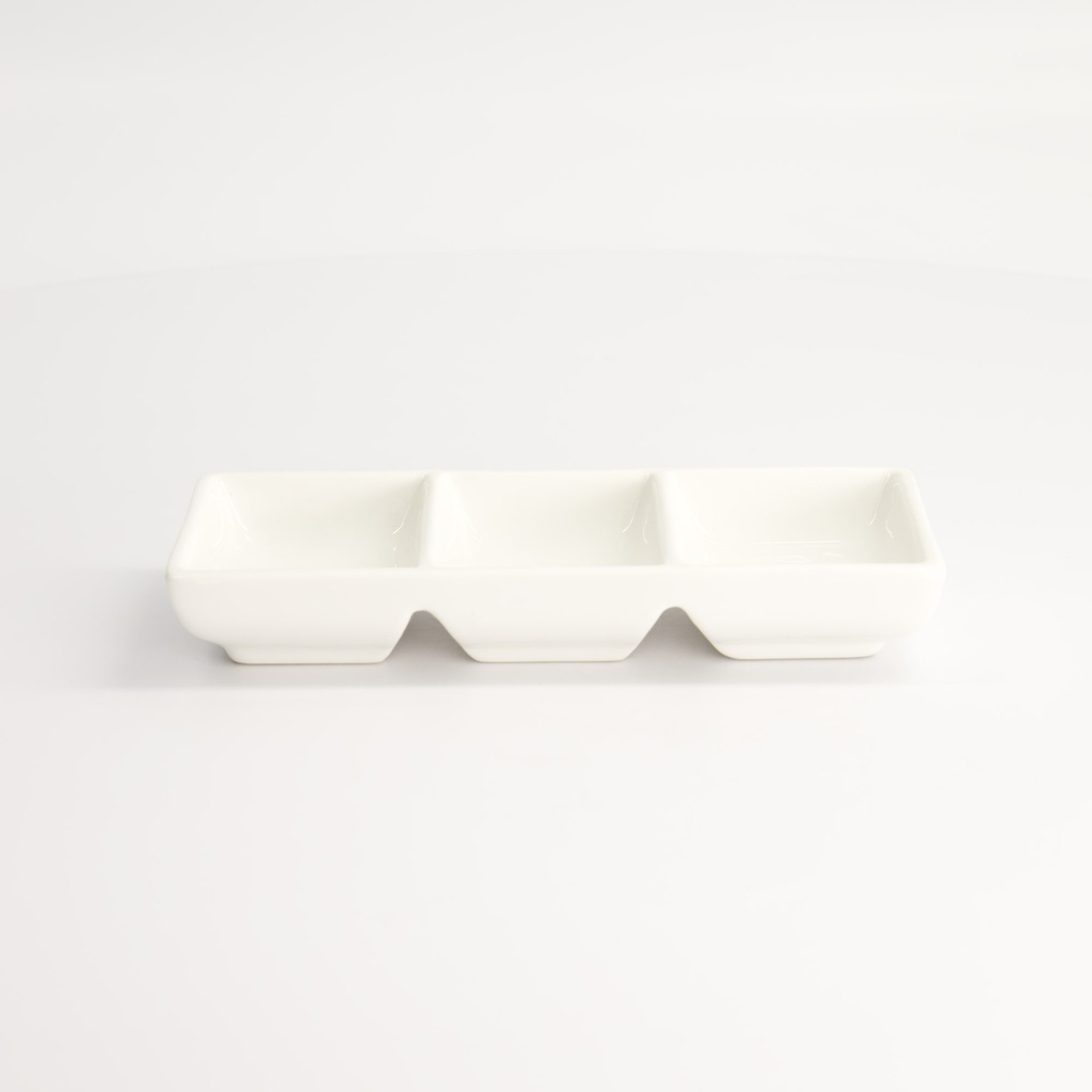 White Series Sauce dish 3pcs 17x7x3cm White A3399 6/72