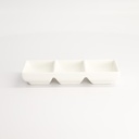 White Series Sauce dish 3pcs 17x7x3cm White A3399 6/72
