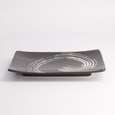 Black Maru Series Plate 20.5x14x2.3cm  A0404Y103T86 4/24