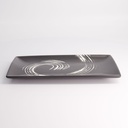 Black Maru Series Plate 27x16.5x2cm  A21263Y103T86 4/24