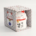 Kawaii Lucky Cat Mug Blue 8.7x10.2cm 350ml DL18/BC 1/36