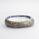 Tajimi Blue/White Plate Oval 19x14.5x4.5cm E485-P-08095  1/12