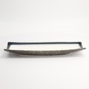 Tajimi Blue/White Plate 32.5x12.3x3.2cm E485-P-14015 4/32