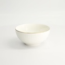 Nippon White Gold Rim Bowl 15x7cm 550ml Lines 6/36